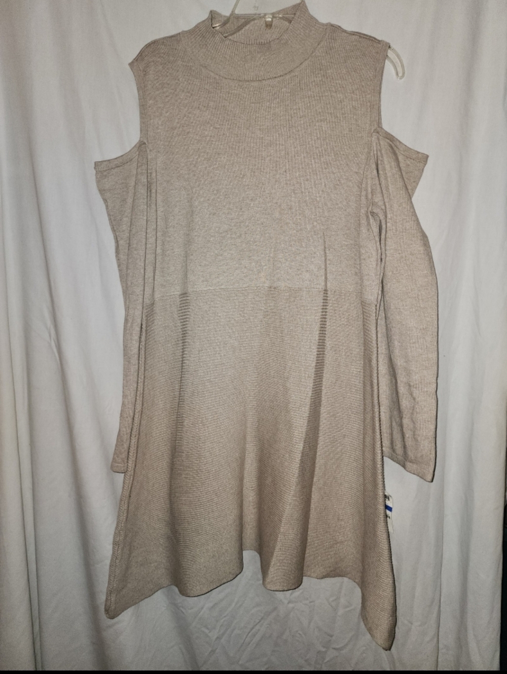 Style & co womens size xlarge cold shoulder sweater dress